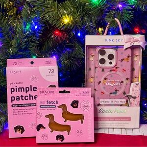 Dachshund Self-Care Gift Set | iPhone 16 Pro Max Case + Self Care Set